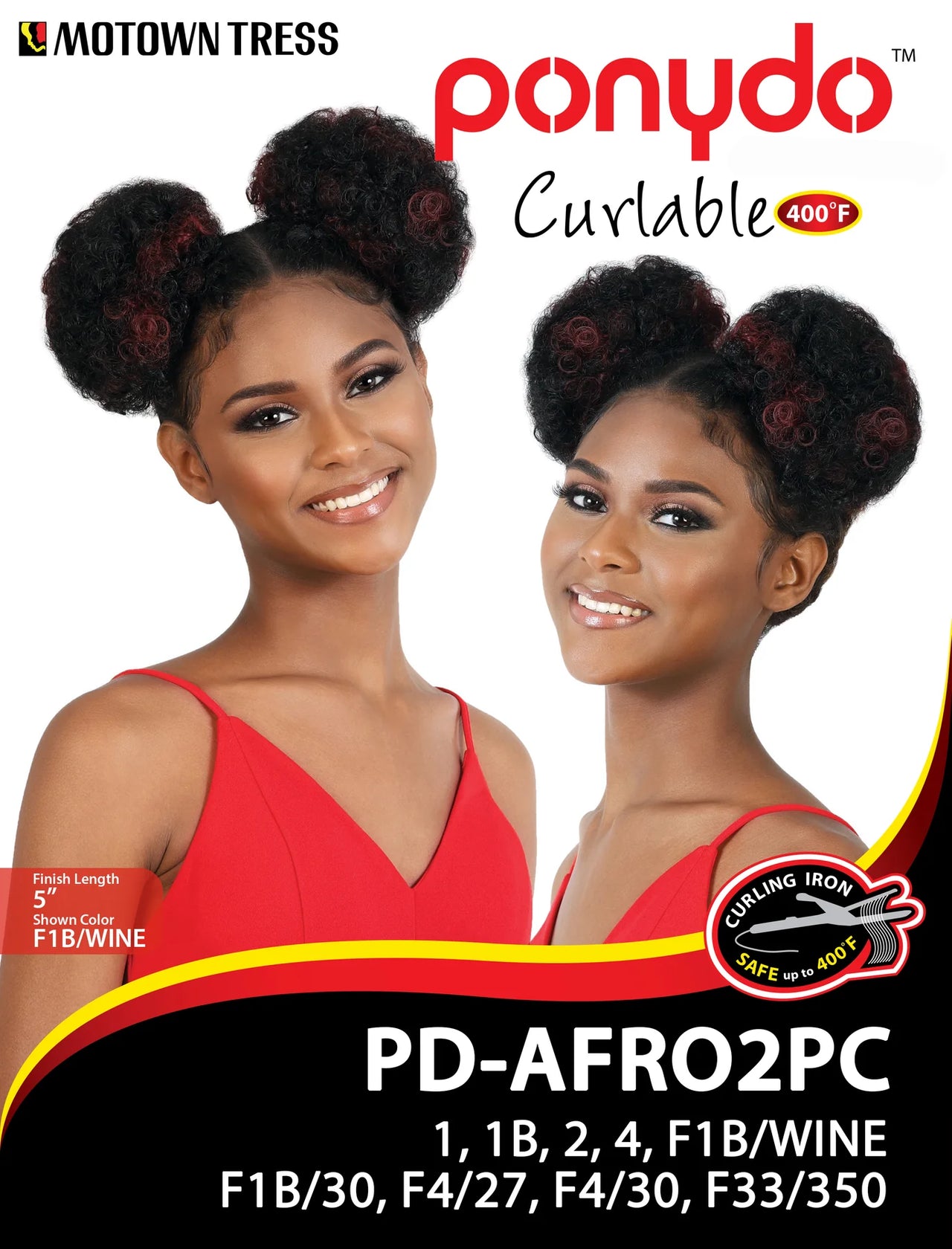 Motown Tress Ponydo Drawstring Ponytail - PD-AFRO2PC - Elevate Styles