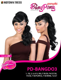 Thumbnail for Motown Tress Ponydo Bang & Pony Drawstring Ponytail -  PD-BANGDO3 - Elevate Styles