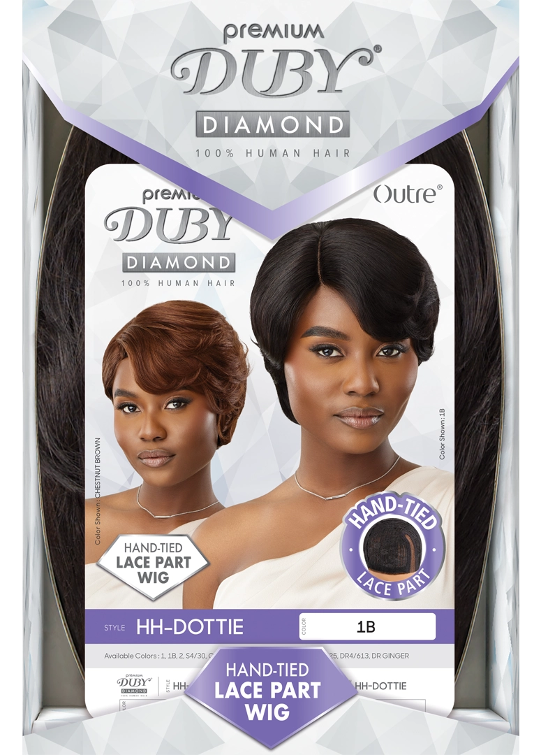 Outre Duby Diamond 100% Human Hair 4" Lace Part Lace Front Wig HH Dottie