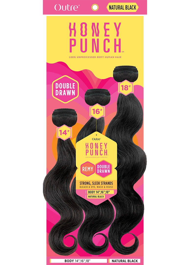 Honey Punch Unprocessed 100% Remy Human Hair Body Multi