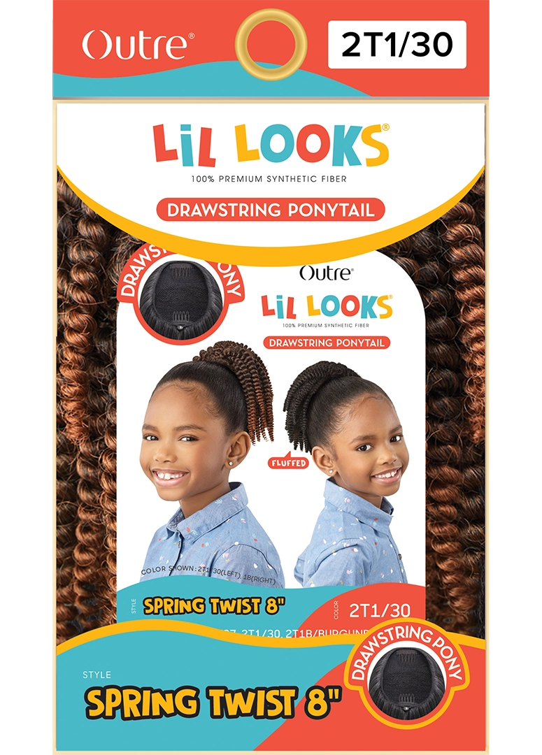 Outre Lil Looks Drawstring Pony Spring Twist 8