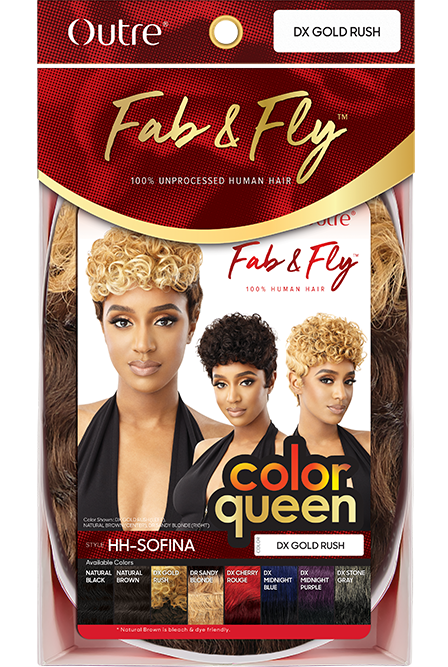 Outre Fab&Fly™ Human Hair Full Cap Wig Color Queen - Sofina - Elevate Styles