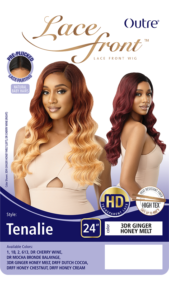 Outre Synthetic HD Transparent Lace Front Wig Tenalie 24" - Elevate Styles