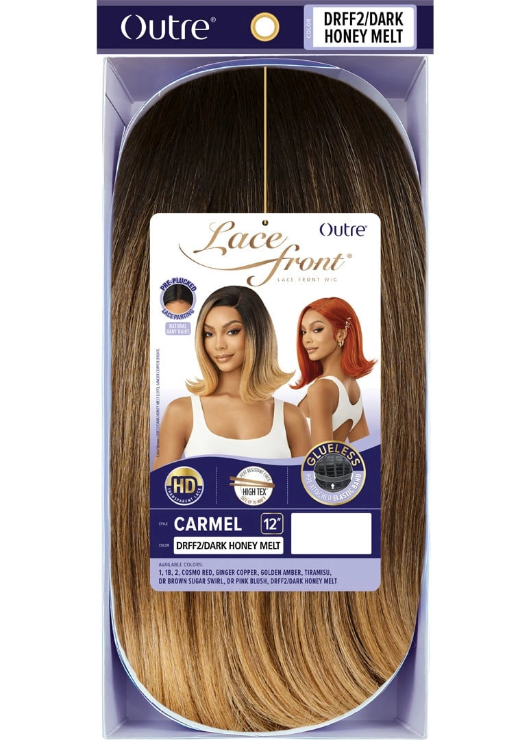 Outre Synthetic Glueless HD Transparent Lace Front Wig Carmel - Elevate Styles