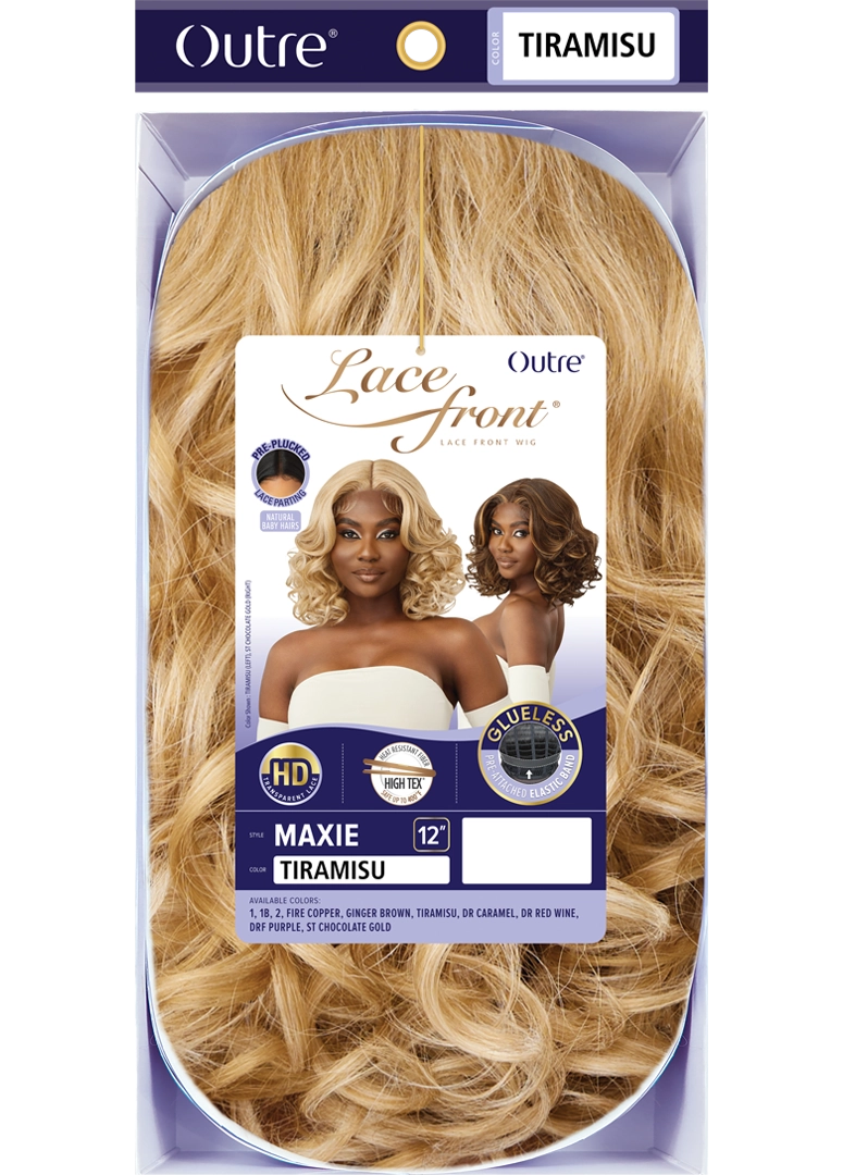 Outre Synthetic Glueless HD Transparent Lace Front Wig Maxie