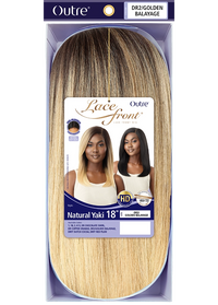 Thumbnail for Outre HD Lace Front Wig Natural Yaki 18