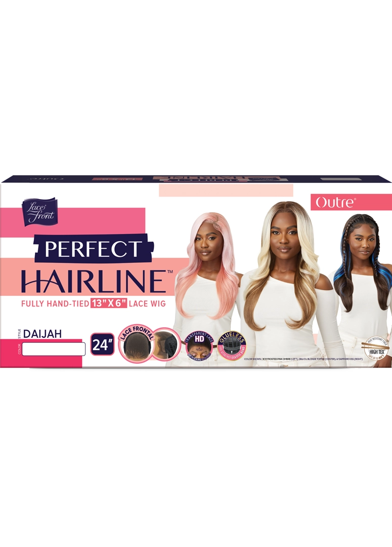 Outre Perfect Hairline 360 Frontal Lace 13"x 6" HD Transparent Lace Front Wig Daijah QLPHLDAI