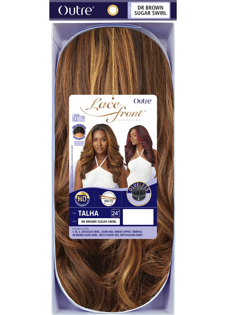 Outre HD Transparent Gluelss Lace Pre-Plucked 5" Deep Part Lace Front Wig Talha - Elevate Styles