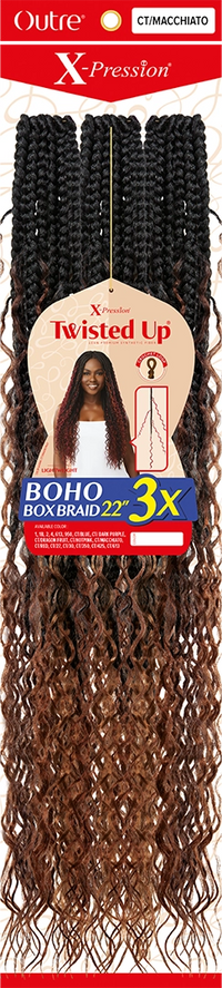 Thumbnail for Outre X Pression Twisted Up Boho Box Braid 22