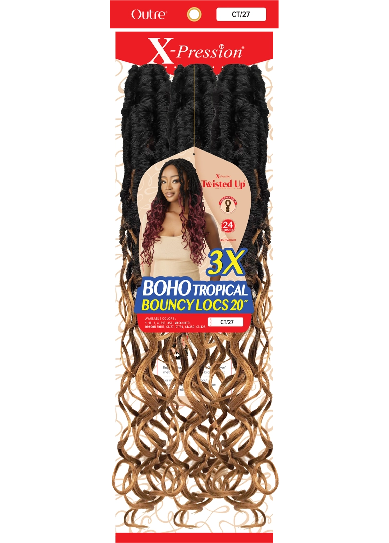 Outre X Pression Twisted Up Boho Tropical Bouncy Locs 20" 3X