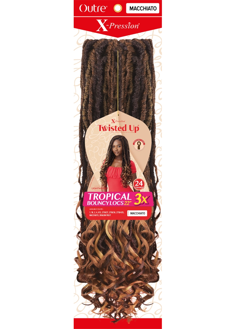 Outre X Pression Twisted Up Tropical Bouncy Locs 22" 3X