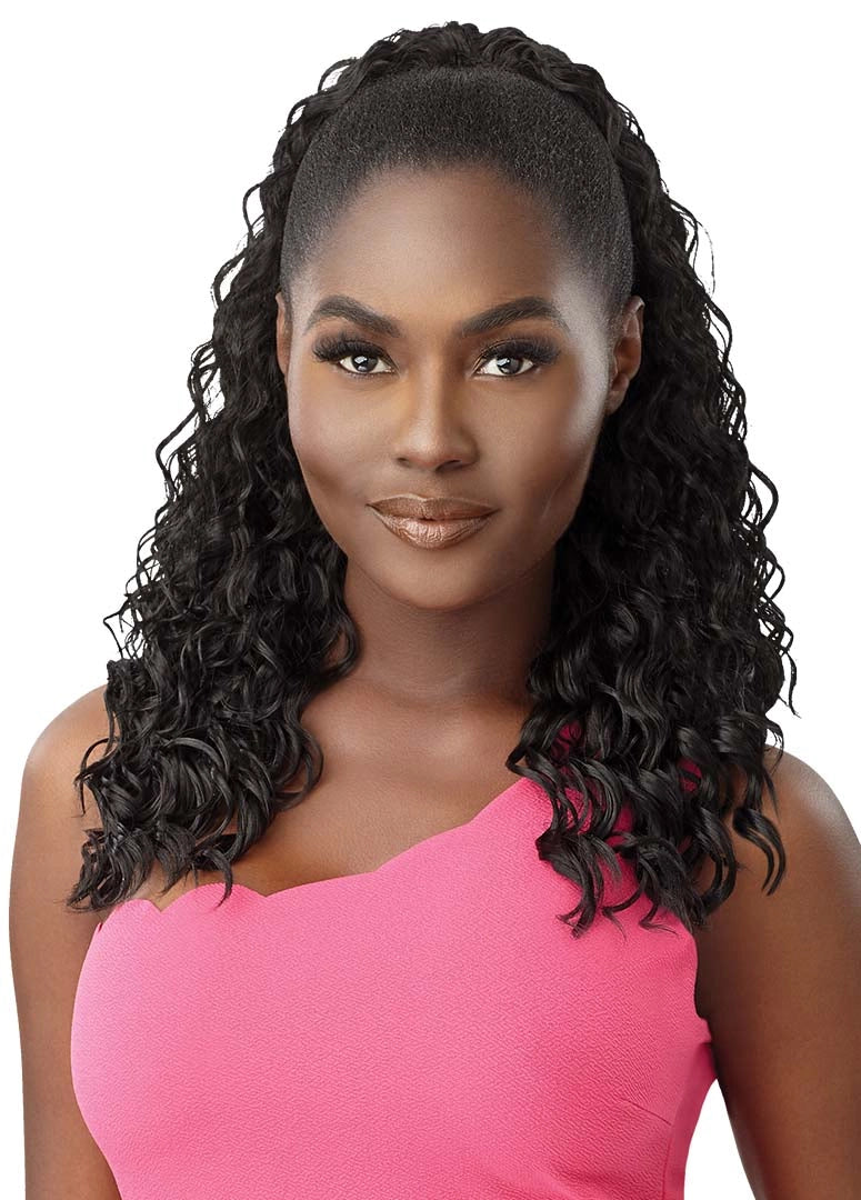 Outre Premium Synthetic Wet N Wavy Pretty Quick Pony Deep Wave 20" PQPWDW20