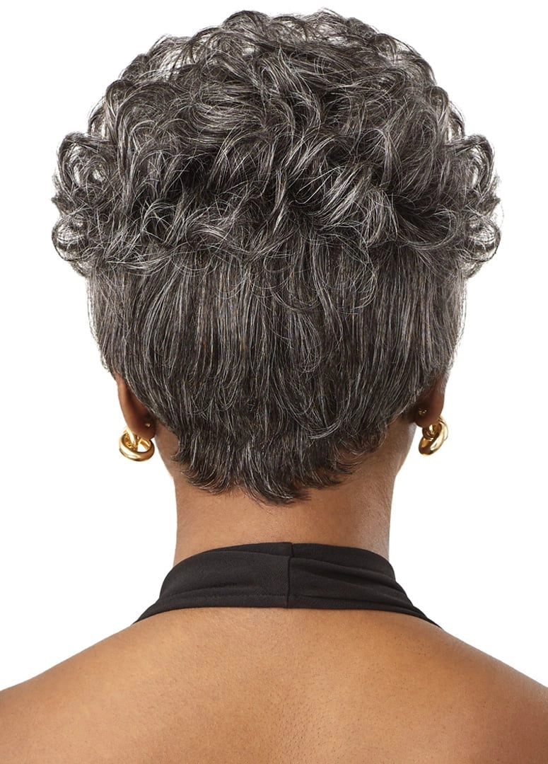 Outre Fab&Fly™ Gray Glamour 100% Unprocessed Human Hair Wig HH-Joan - Elevate Styles