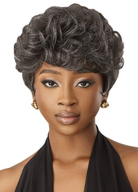 Thumbnail for Outre Fab&Fly™ Gray Glamour 100% Unprocessed Human Hair Wig HH-Joan - Elevate Styles