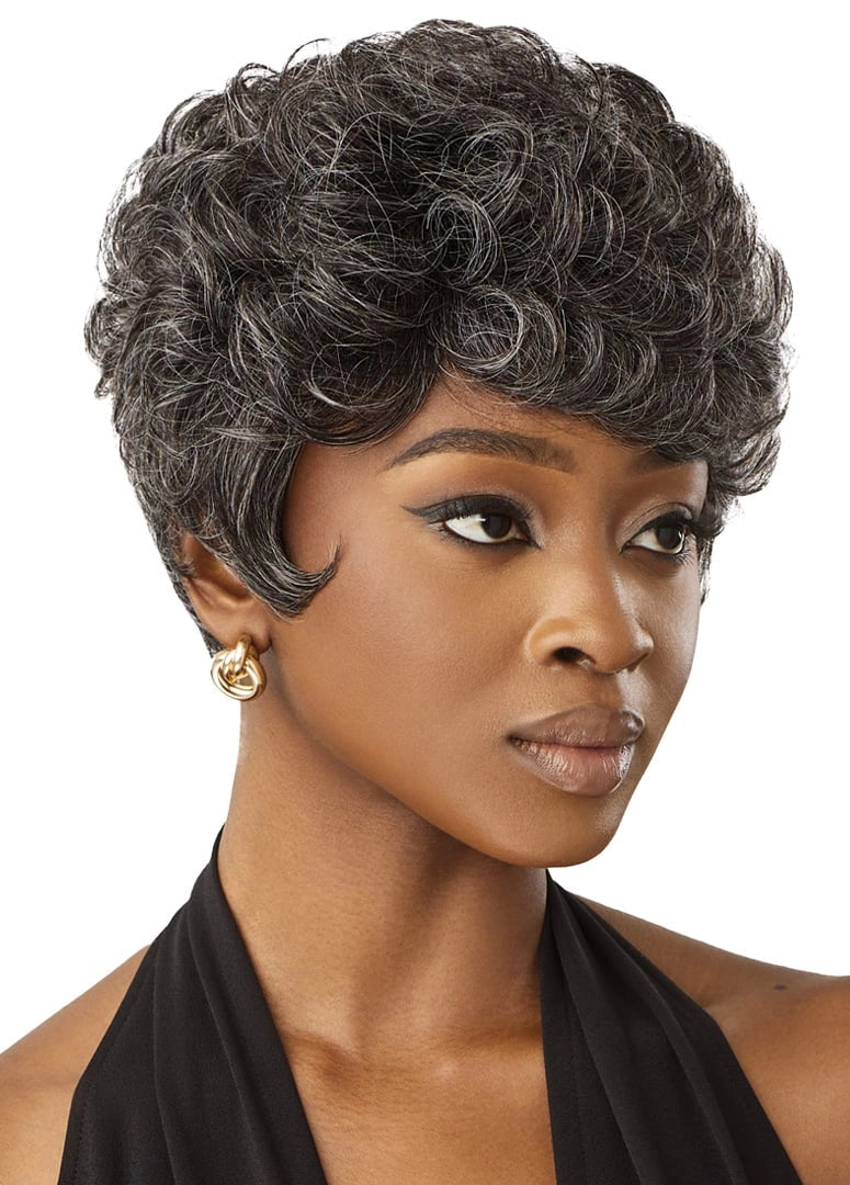 Outre Fab&Fly™ Gray Glamour 100% Unprocessed Human Hair Wig HH-Joan - Elevate Styles