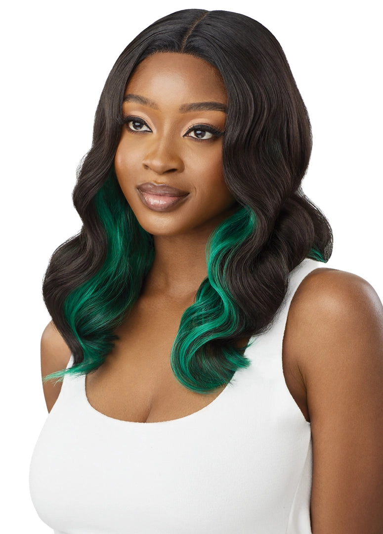 Outre Synthetic Glueless HD Transparent Lace Front Wig Eastlyn