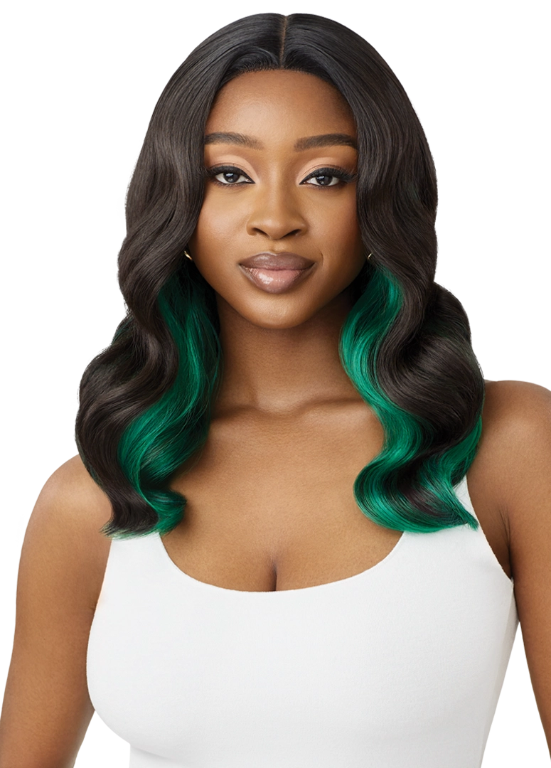 Outre Synthetic Glueless HD Transparent Lace Front Wig Eastlyn