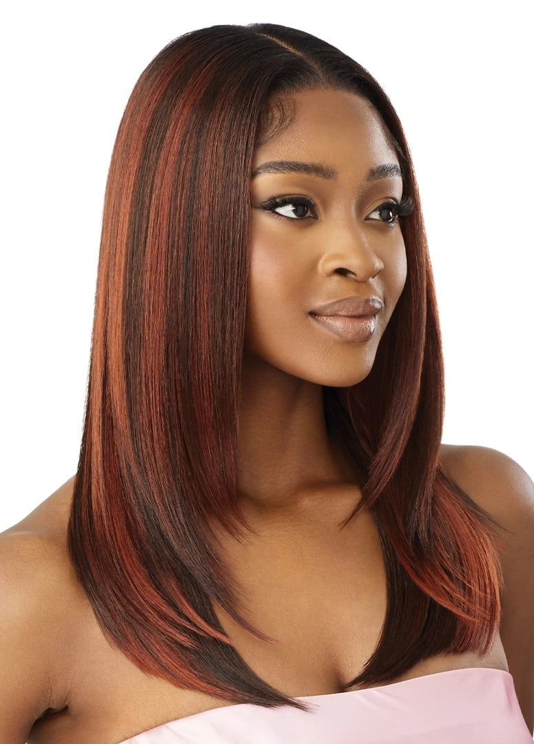 Outre Airtied Human Hair Blend Vanish HD+ Lace Front Wig HHB-Sleek Yaki 20" QLHBFHSY20