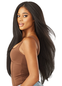 Thumbnail for Outre HD Melted Hairline Kinky Soft Edges Lace Front Wig Kinky Soft 1