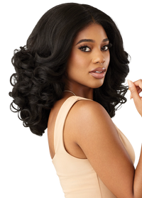 Thumbnail for Outre HD Melted Hairline Kinky Soft Edges Lace Front Wig Kinky Soft 2