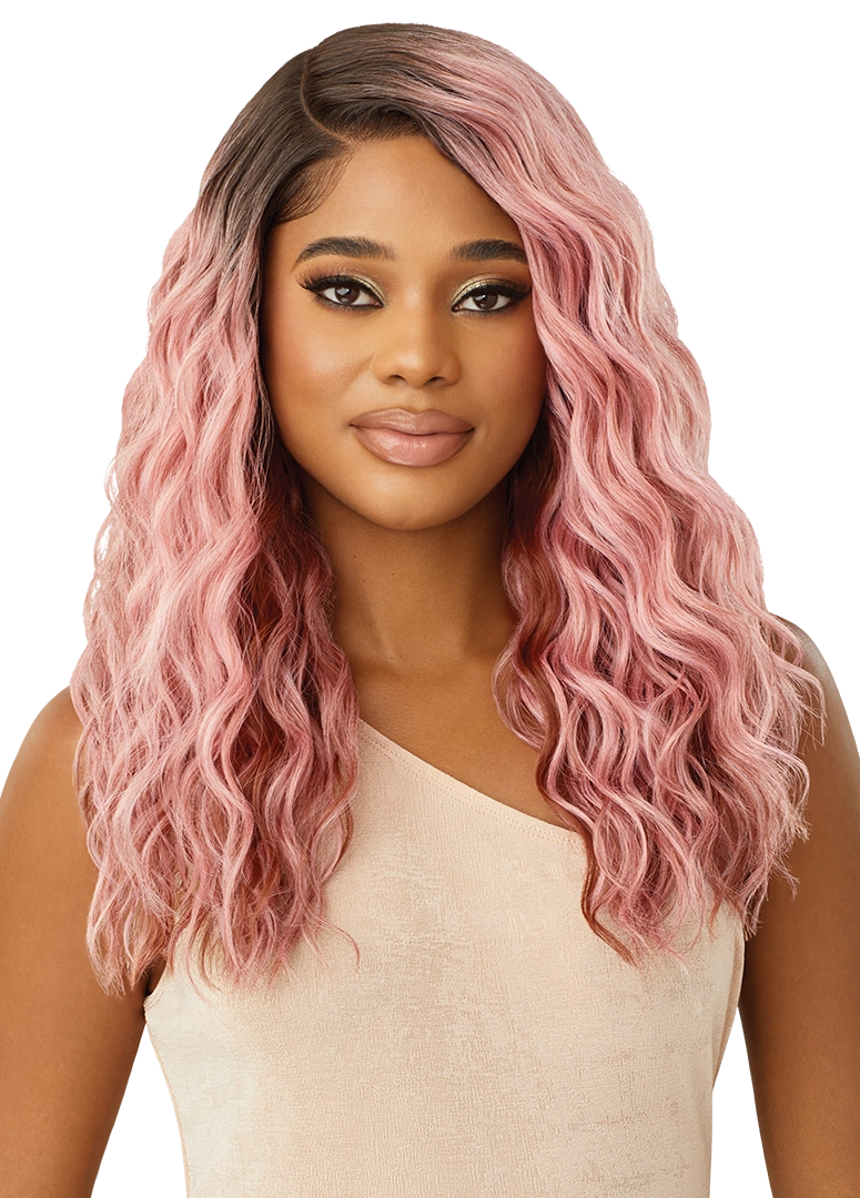 Outre Synthetic Melted Hairline HD Lace Front Wig Caress QLMHCAR