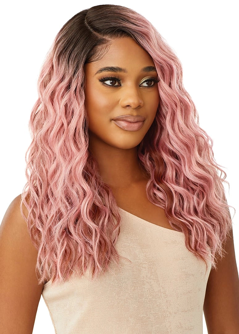 Outre Synthetic Melted Hairline HD Lace Front Wig Caress QLMHCAR