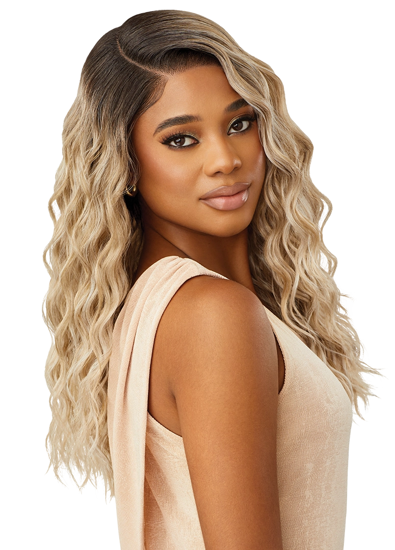 Outre Synthetic Melted Hairline HD Lace Front Wig Caress QLMHCAR