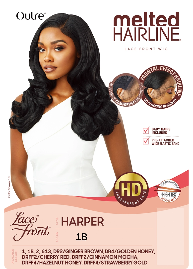 Outre Synthetic Melted Hairline HD Lace Front Wig Wig Harper QLMHHAR