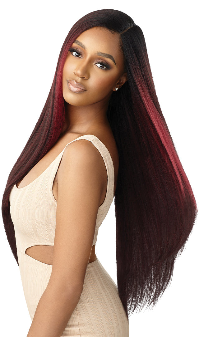 Outre HD Pre-Plucked Lace Front Wig Natural Yaki 30 - Elevate Styles