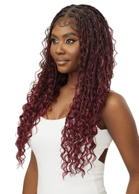 Thumbnail for Outre Whole Lace HD Pre-Braided Lace Front Wig Boho Box Braids 28 - Elevate Styles