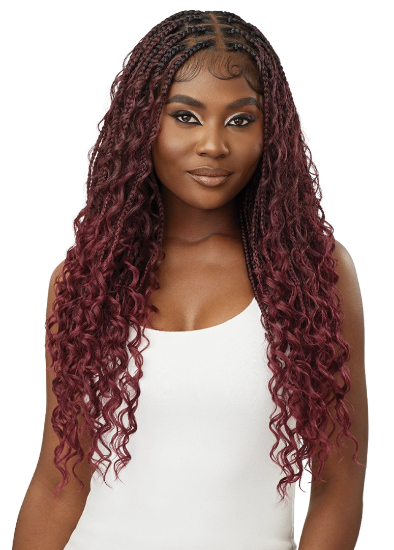 Outre Whole Lace HD Pre-Braided Lace Front Wig Boho Box Braids 28 ...