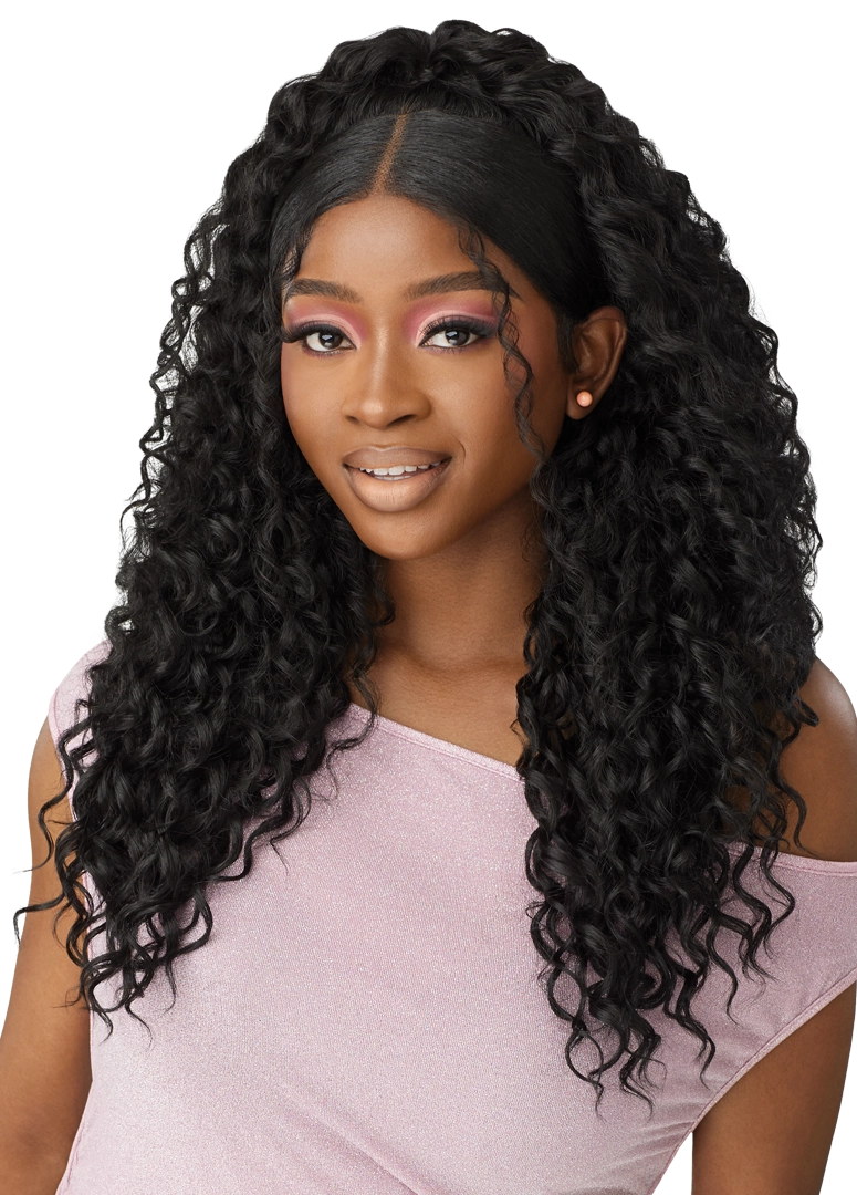 Outre Perfect Hairline Swoop Series Frontal Lace 13"x 4" HD Transparent Lace Front Wig Swoop 9