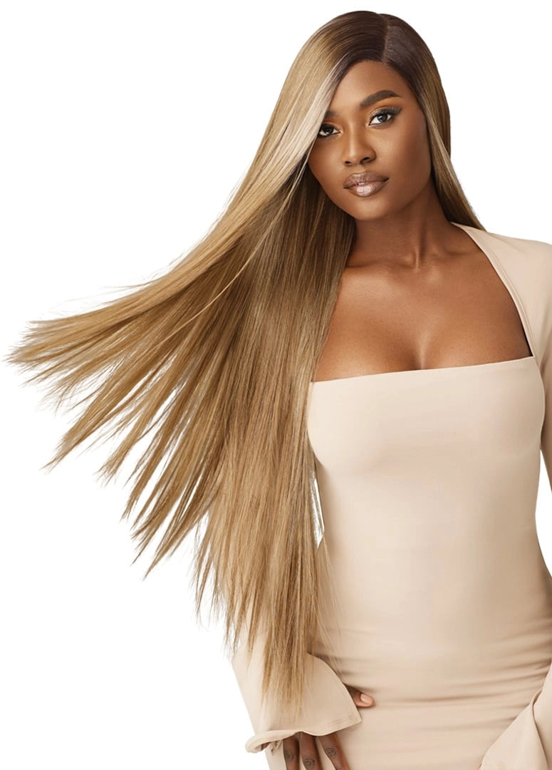 Outre Synthetic Sleek Lay Part HD Transparent Lace Front Wig Korai - Elevate Styles