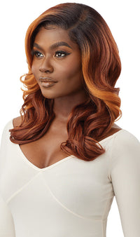 Thumbnail for Outre Synthetic Sleek Lay Part HD Transparent Lace Front Wig Antalia 18