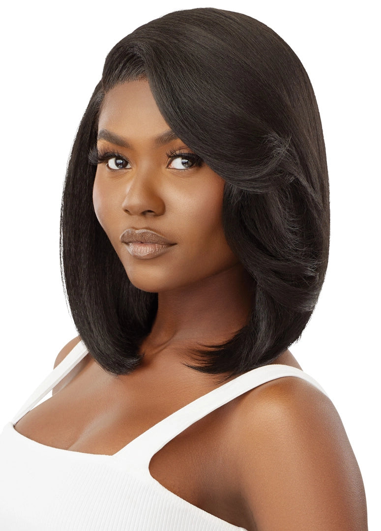 Outre Synthetic Sleek Lay Part HD Transparent Lace Front Wig Rudy - Elevate Styles