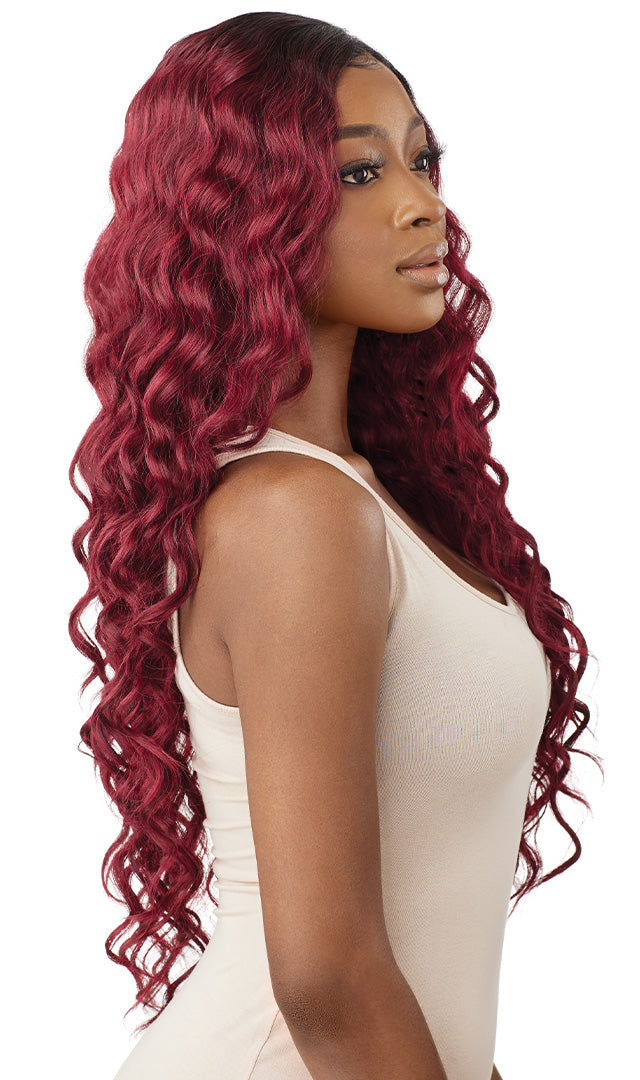 Outre Synthetic Sleek Lay Part HD Transparent Lace Front Wig Shalini 28" - Elevate Styles