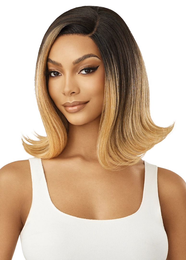 Outre Synthetic Glueless HD Transparent Lace Front Wig Carmel - Elevate Styles