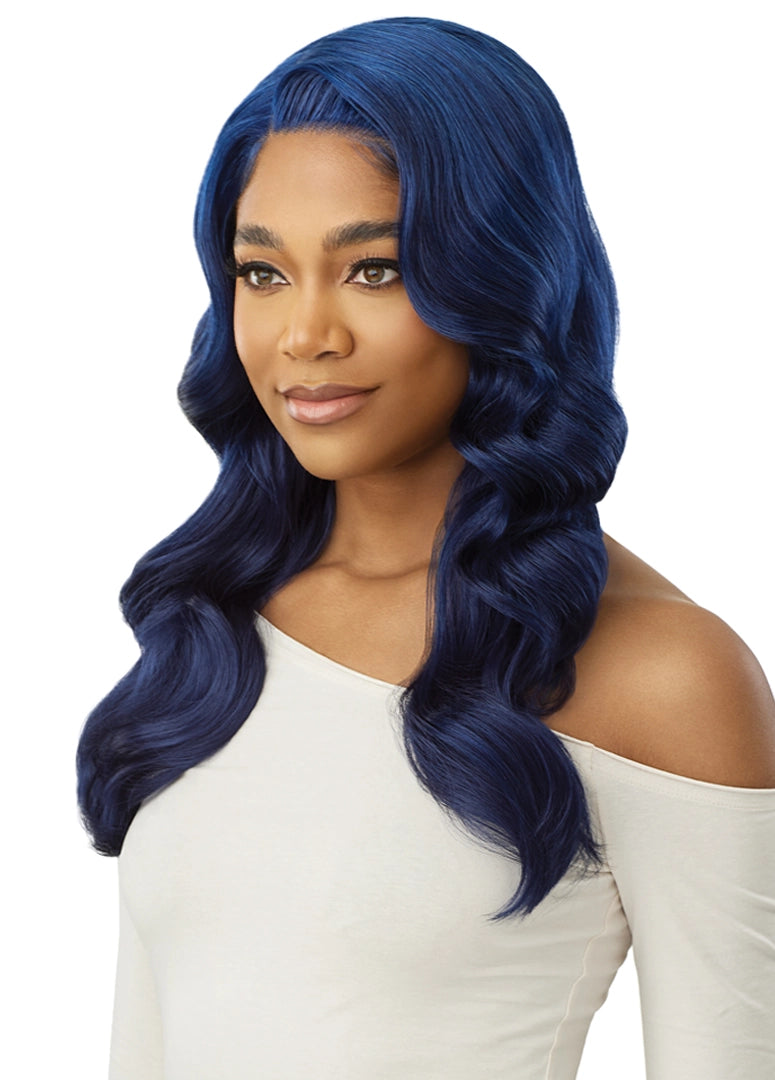 Outre Synthetic Glueless HD Transparent Lace Front Wig Kadacia