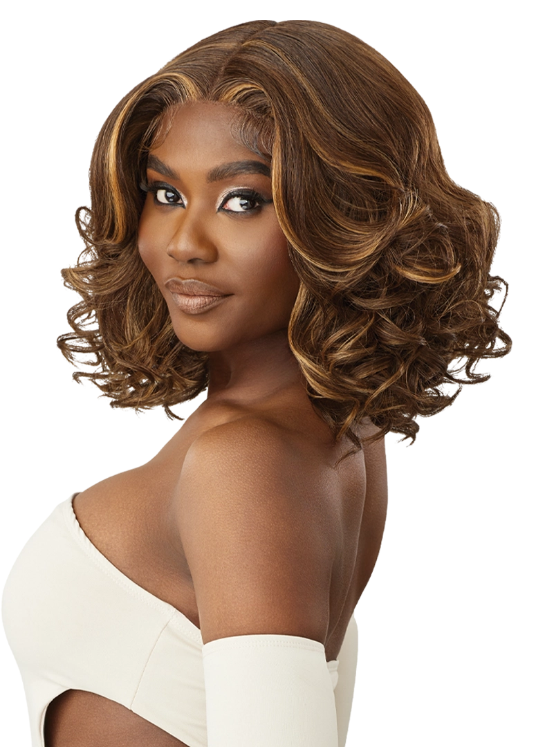 Outre Synthetic Glueless HD Transparent Lace Front Wig Maxie