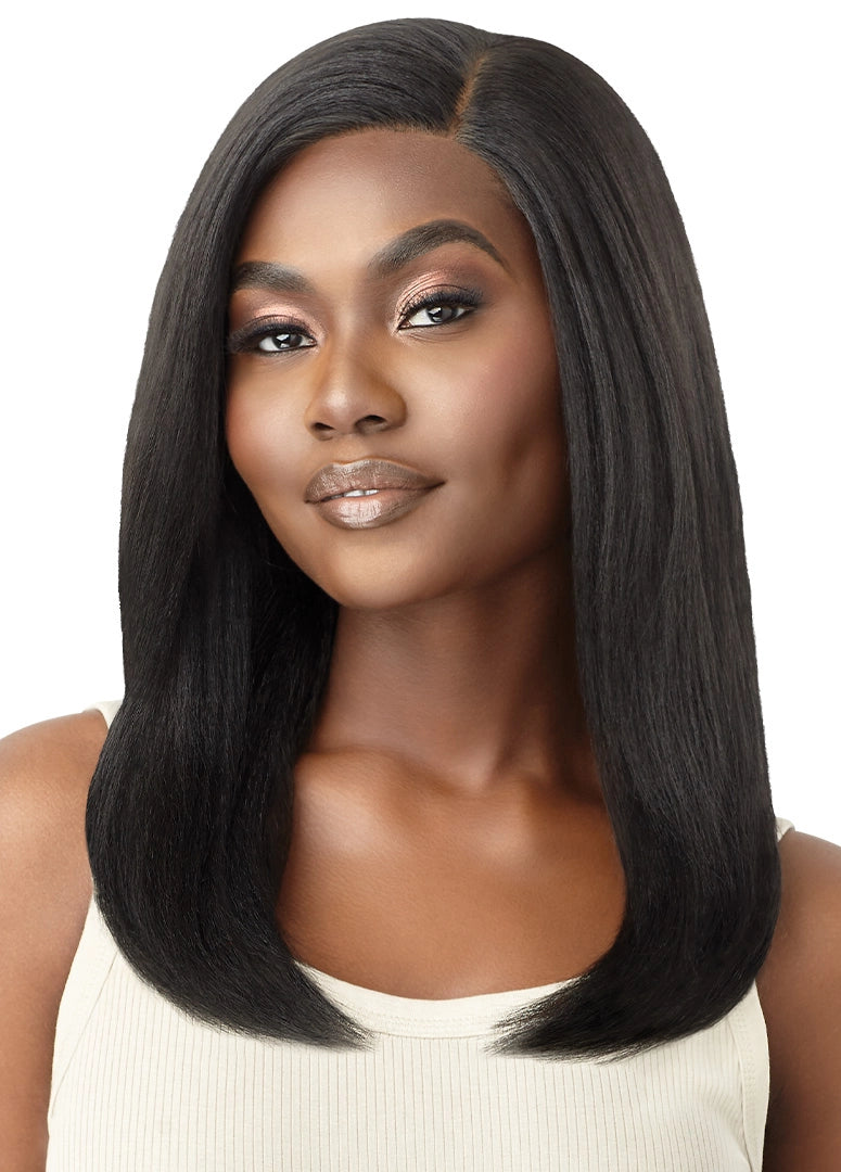 Outre HD Lace Front Wig Natural Yaki 18" - Elevate Styles