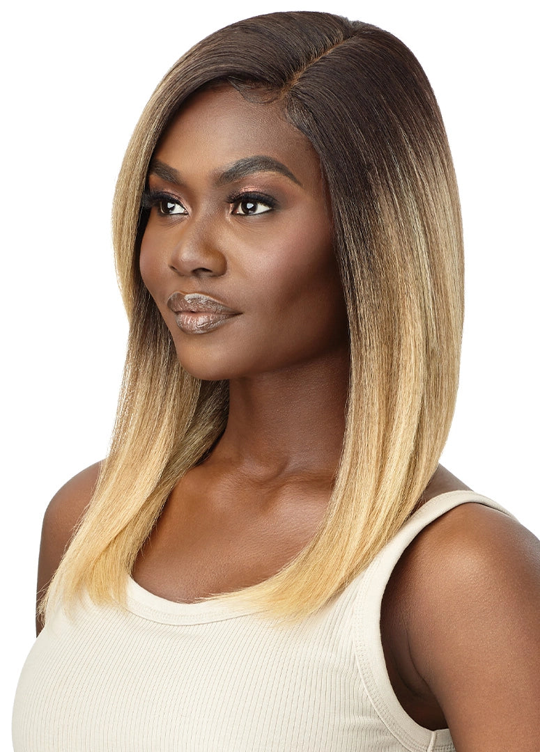 Outre HD Lace Front Wig Natural Yaki 18" - Elevate Styles