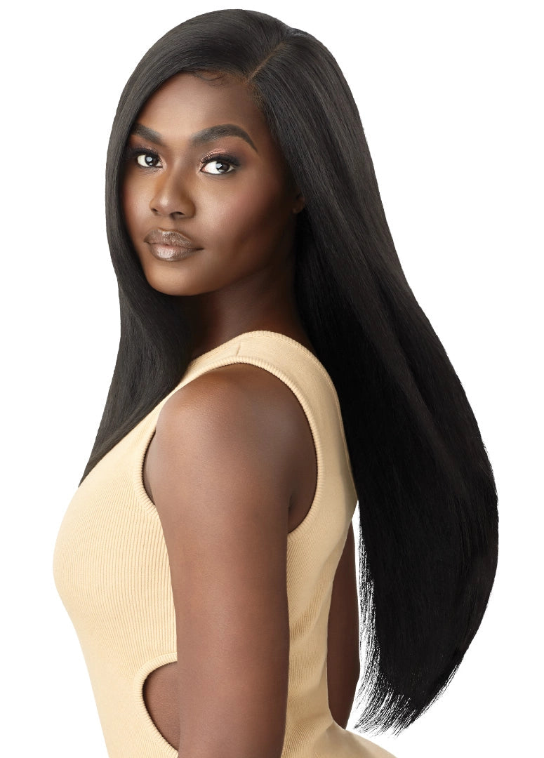 Outre HD Lace Front Wig Natural Yaki 26" - Elevate Styles