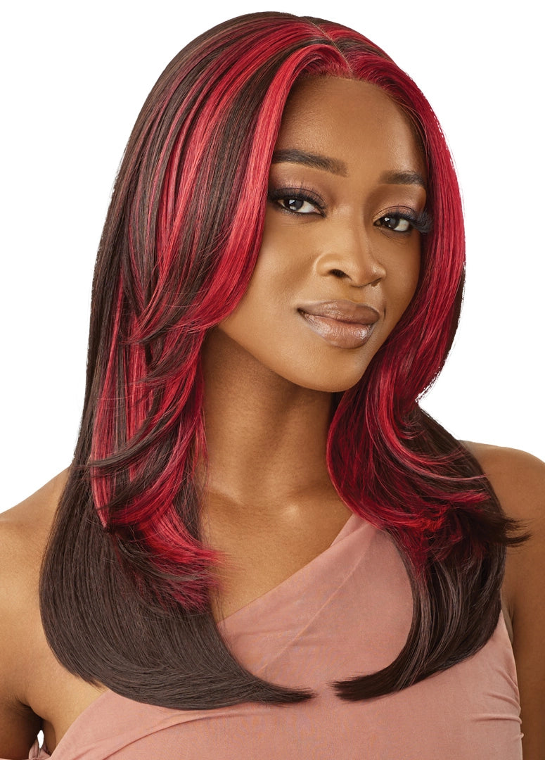 Outre Synthetic Glueless HD Transparent Lace Front Wig Tyler - Elevate Styles