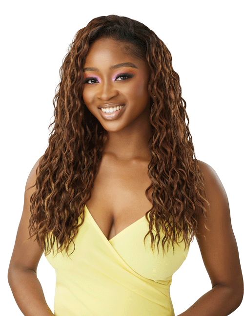 Outre Converti-Cap Deluxe Cap Wig Wet N Wavy Mermaids Kiss