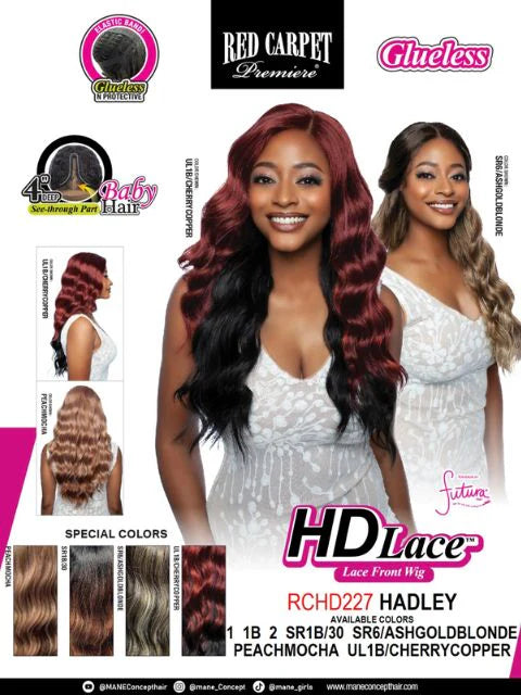 Mane Concept 4" Deep HD Lace Front Wig Hadley RCHD227