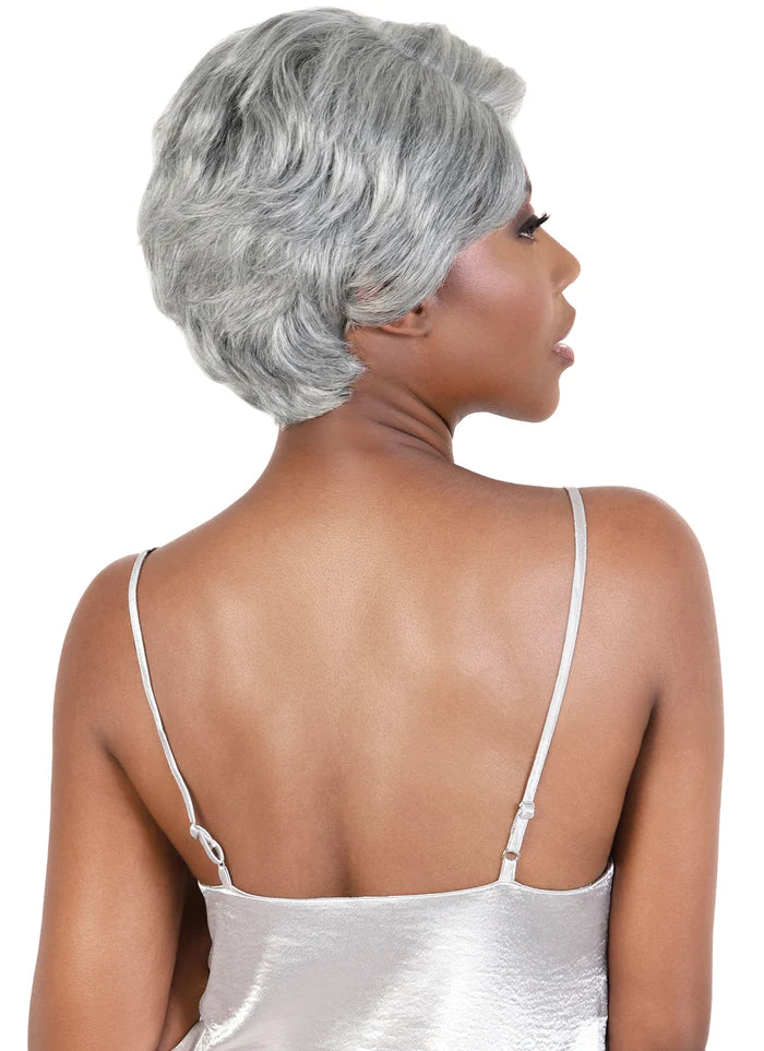 Motown Tress Silver Gray Hair Collection Wig SVH Glen - Elevate Styles