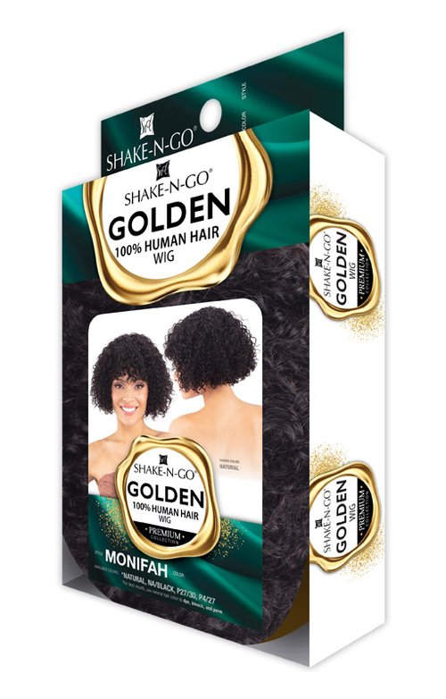 Shake N Go Golden 100% Human Hair Wig Monifah