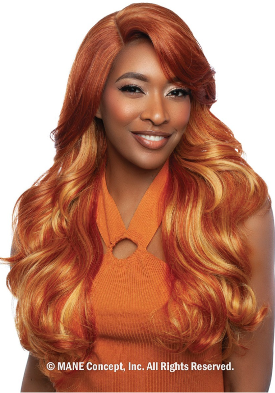 Mane Concept Brown Sugar Caramel Fiesta HD Lace Front Wig Caramel 02 BSCF202