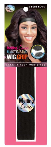 Thumbnail for Qfitt Melting Lace Elastic Band Wig Grip Black 1-1/8