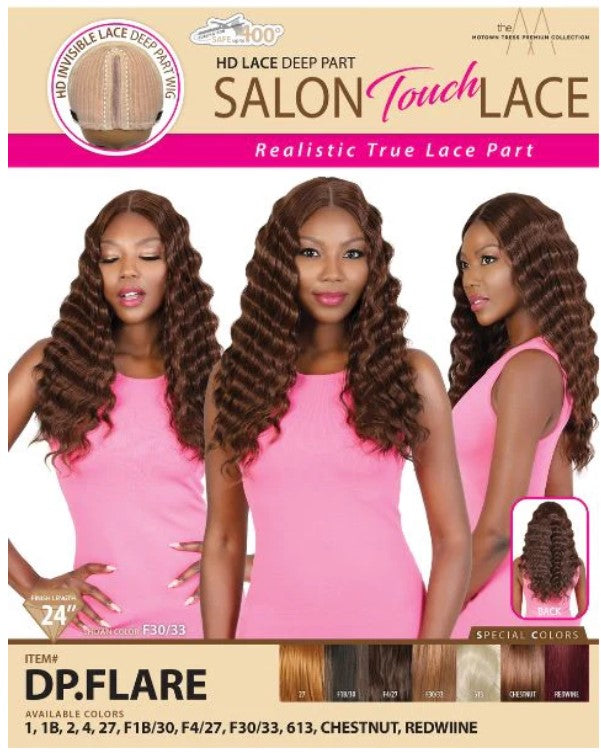 Motown Tress HD Lace Extra Deep Part Salon Touch Wig DP Flare